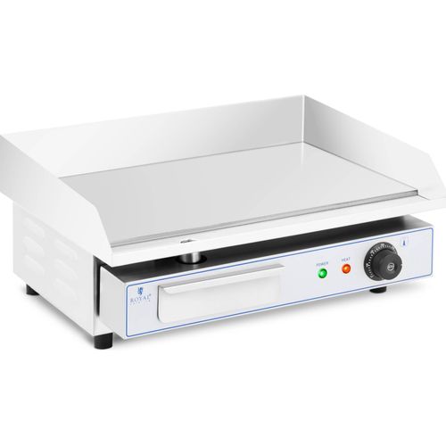 Royal Catering Elektro Grillplatte - 550 x 350 mm - - glatt - 3000 W