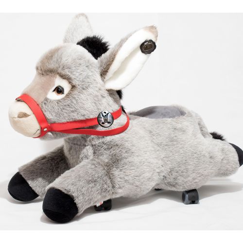 Esel KRÜMEL Sitztier mit Rollen Reittier Plüschtier 70 cm