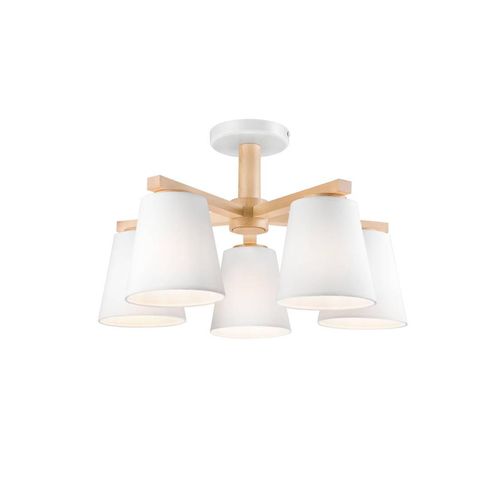 Deckenleuchte ELLIE braun E27 L:50cm H:23cm dimmbar