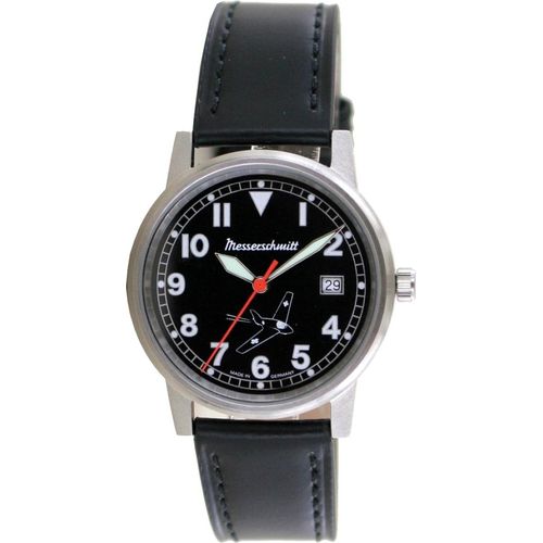 Aristo Uni Messerschmitt Uhr Fliegeruhr - Komet 80 Jahre - ME163-80-6 Leder