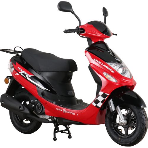 Motorroller CityLeader 50 ccm 45 kmh EURO 5 rot