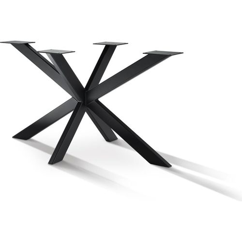 Tischgestell Spider Slim 140x80x72 Eisen Schwarz