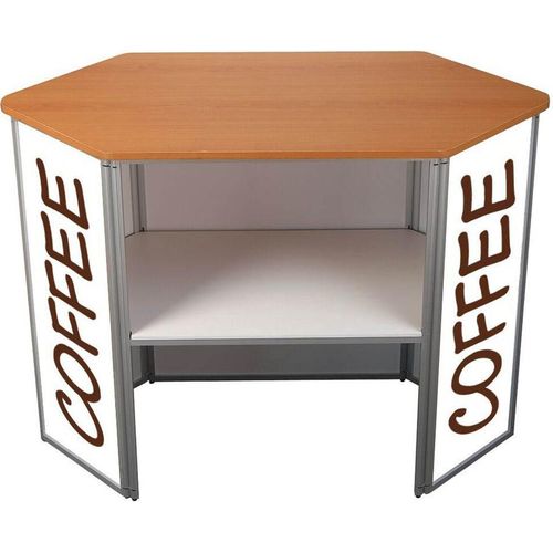 update displays Messetheke buche 122,5 x 55,0 x 93,0 cm