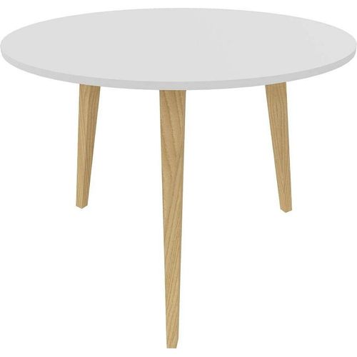 Quadrifoglio Cove Beistelltisch Holz weiß 100,0 x 100,0 x 75,0 cm