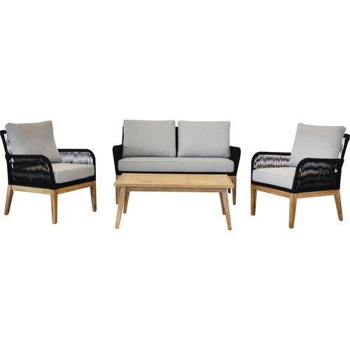 Gartenstuhl acamp Mykonos Loungeset 73 x 135 x 90 cm Holz
