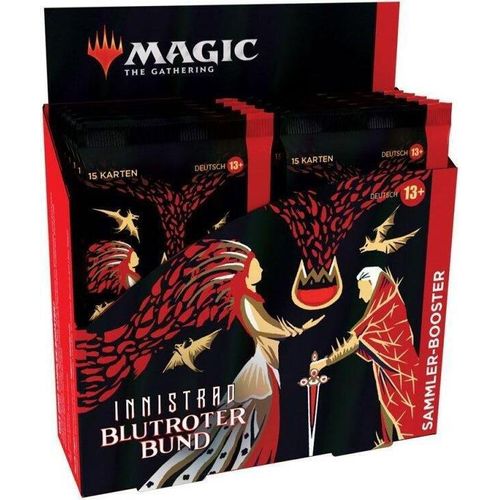 Wizards of the Coast Magic: The Gathering - Innistrad Blutroter Bund Sammler-Booster Display deutsch, Sammelkarten