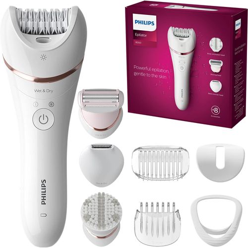Philips Epilierer BRE73500 Nass Trocken Keramikpinzette OptiLight Set