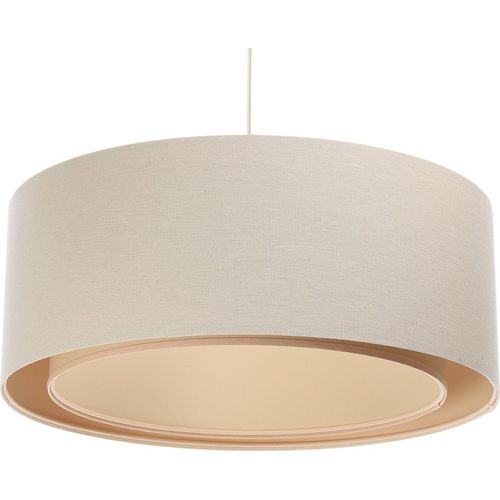 Hängeleuchte Boho weiss beige, creme 1XE27/60w H:102cm Ø:40cm dimmbar