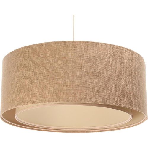 Hängeleuchte Boho weiss beige, creme 1XE27/60w H:102cm Ø:50cm dimmbar