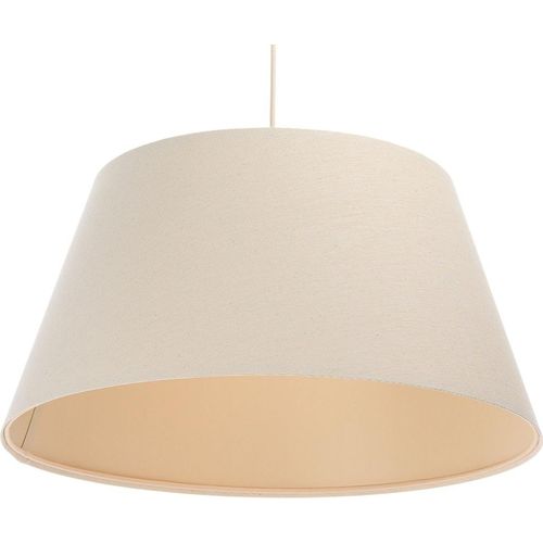 Hängeleuchte Boho weiss creme 1XE27/60w H:105cm Ø:50cm dimmbar