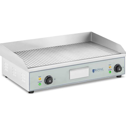 Royal Catering Doppel-Elektrogrill - 400 x 730 mm - - 2 x 2,200 W