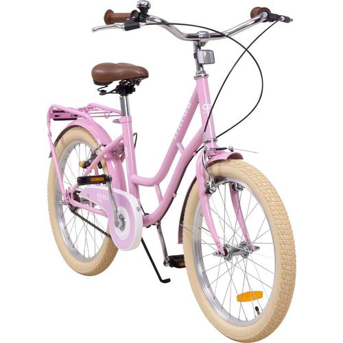 Actionbikes Kinderfahrrad Retrostar 20 Zoll | Kinder Fahrrad - V-Brake Bremsen - Kettenschutz - Fahrradständer - Kinderrad - 6-9 Jahre (Rosa)