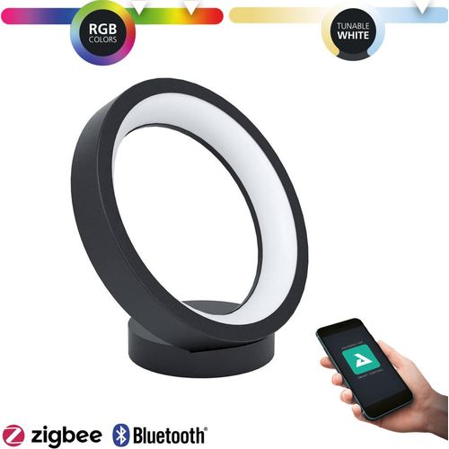 Eglo Connect LED Tischleuchte Marghera-Z schwarz 27 x 26,5 cm dimmbar