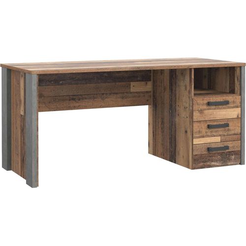 Schreibtisch Arbeitstisch CLIF 160 cm Optik: Old Wood Vintage, Forte