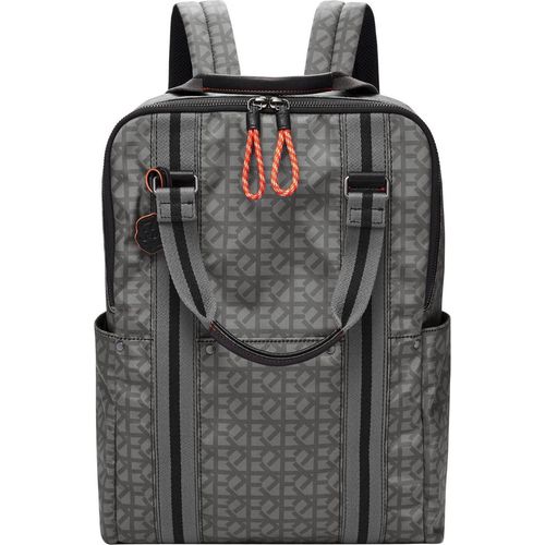 FOSSIL Laptoprucksack Rucksack mit Laptopfach Houston Backpack Grey grau