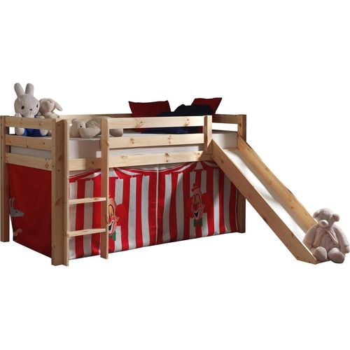 Spielbett mit Rutsche Pino Kiefer massiv 90 x 200 cm