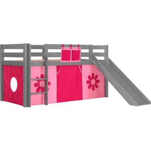 Spielbett mit Rutsche Pino Kiefer massiv 90 x 200 cm