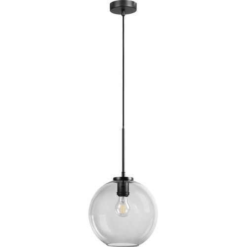 Pendelleuchte LED, Hängelampe, Deckenlampe Pendel, Pendellampe Esstisch, Pendelleuchte für Wohnzimmer, Skandinavische Design, Loop dunkles Glas D25