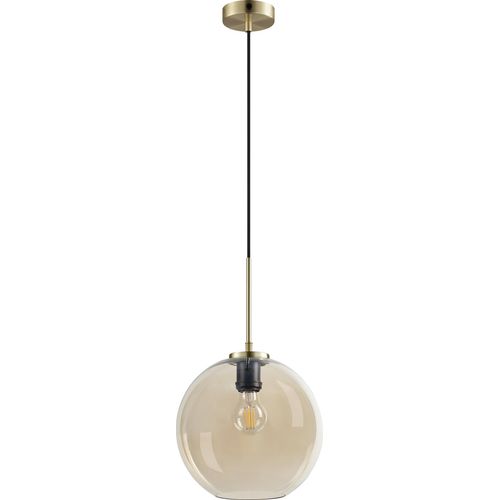 Pendelleuchte LED, Hängelampe, Deckenlampe Pendel, Pendellampe Esstisch, Pendelleuchte für Wohnzimmer, Skandinavische Design, Loop Amber D25