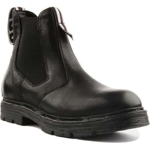 Replay Reserve Herren Chelsea Stiefel aus Leder Schwarz – 10 Großbritannien - 44 EU - 11 US / Schwarz