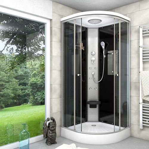 Duschkabine Fertigdusche Dusche Komplettkabine D10-03T0-EC 80x80 cm