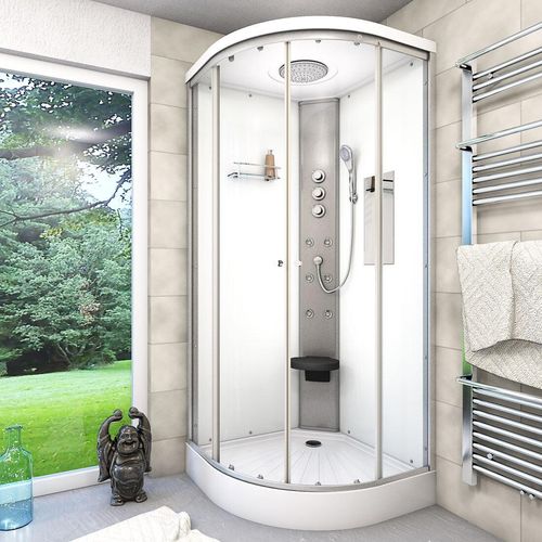 Duschkabine Fertigdusche Dusche Komplettkabine D10-10T1 90x90 cm