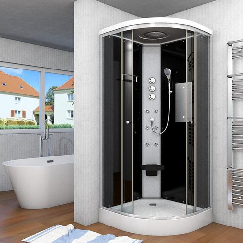 Duschkabine Fertigdusche Dusche Komplettkabine D10-03T1-EC 80x80 cm