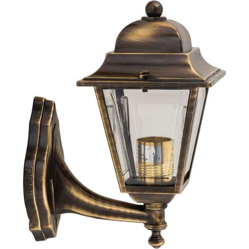Hoflampe Messing antik IP43 Rustikal wetterfest PARGA Lampe Draußen Haustür Balkon Terrasse