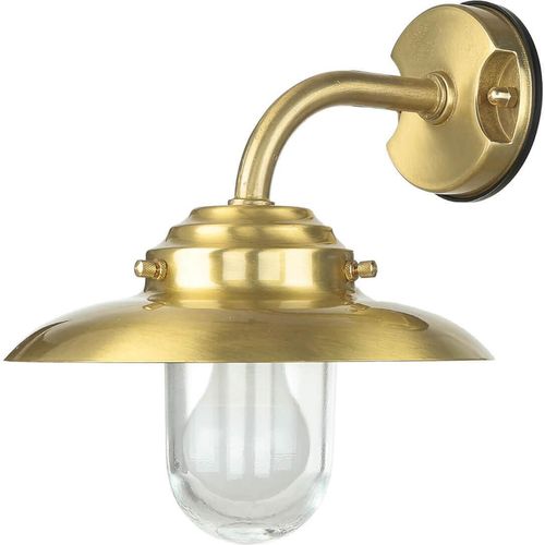 Wandlampe Messing IP64 Wand außen Maritim wetterfeste Außenleuchte Laterne Haus Haustür Terrasse Hof