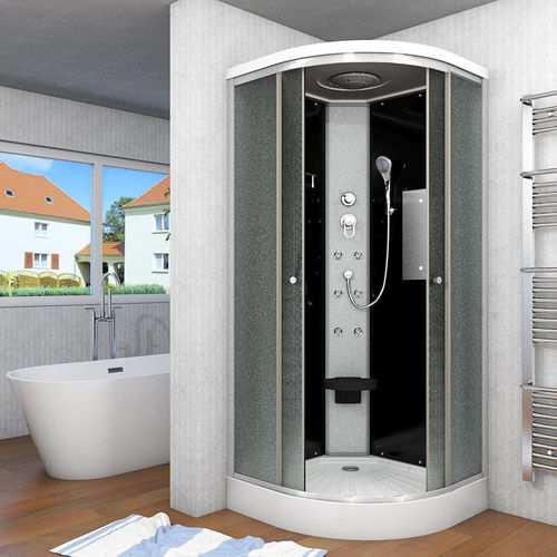 Duschkabine Fertigdusche Dusche Komplettkabine D10-03M0 80x80 cm