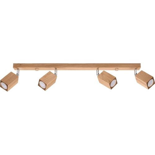 Deckenleuchte KEKE 4 Eiche 4xGU10 40W Holz 20x5x80cm Sollux Lighting