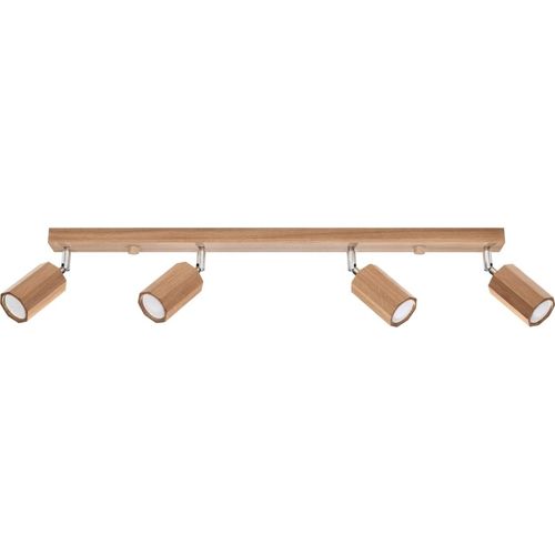Deckenleuchte ZEKE 4 Eiche 4xGU10 40W Holz 20x5x80cm Sollux Lighting