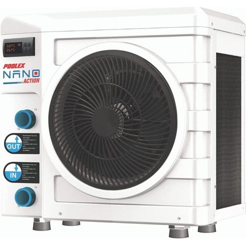Poolex Nano Action A3 Wärmepumpe - Für kleine Aufstellpools - 600 W Verbrauch - Beckenvolumen 10 bis 21 m3