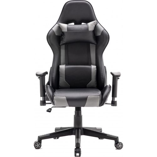 Gaming Stuhl Thomas - Bürostuhl Racing Gaming Style - schwarz grau