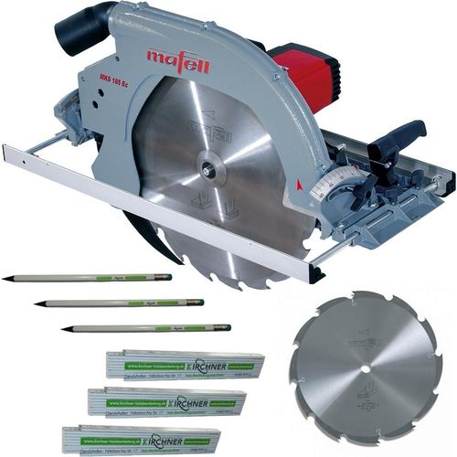 Mafell Handkreissäge MKS185Ec 230V + HM-Blatt Z12 + 3x Zollstock+ 3x Bleistift