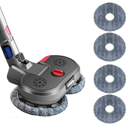 Elektrischer Moppaufsatz Mopp-Reinigungskopf für Dyson Wireless Stick Staubsauger V7 V8 V10 V11 Modelle (Grau)