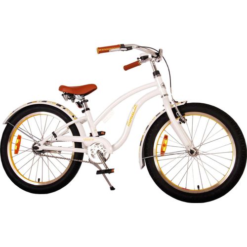 VOLARE Miracle Cruiser Kinder Fahrrad - Mädchen - 20 Zoll - Weiß - Prime Collection