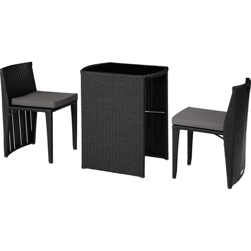 Rattanset Hamburg mit Aluminiumgestell