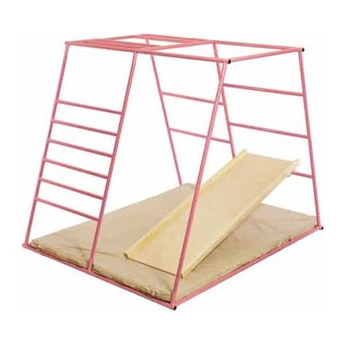 Spielplatz indoor, Klettergerüst aus Metal für Kinder, Kinderrutsche, Sprossenwand, Kletterwand, Klettergerüst Kinderzimmer