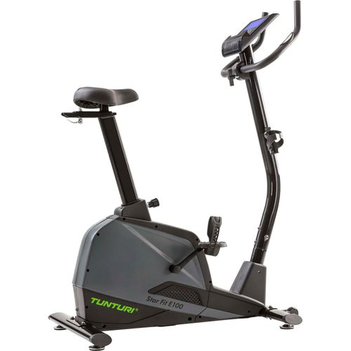 Tunturi Heimtrainer Star Fit E100 - Heimtrainer fahrrad - Hometrainer für Zuhause - 24 Widerstandsstufen - 20 Ausbildungsprogramme - mit Herzfrequenz-Sensoren - Rotierende Masse von 8 kg