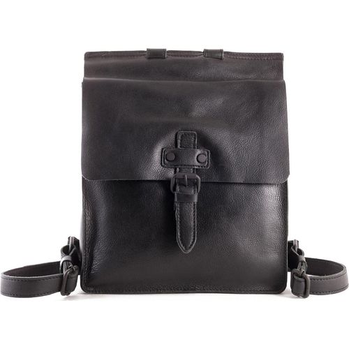 HAROLD'S Leder Freizeitrucksack Rucksack Aberdeen Backpack Black schwarz