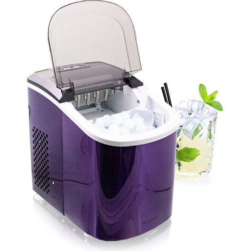 Mulano Design Eiswürfelmaschine Edelstahl Violett MS-17122