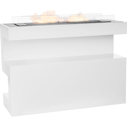 Moritz Standkamin Raumteiler 100 x 35 x 76 cmEthanol-Brenner Deko Kamin Feuerstelle Ethanol-Kamin Ofen