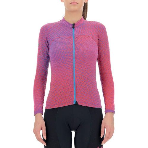 UYN Spectre Winter Overwear langarm Fahrrad-Trikot Damen pink galaxy XL