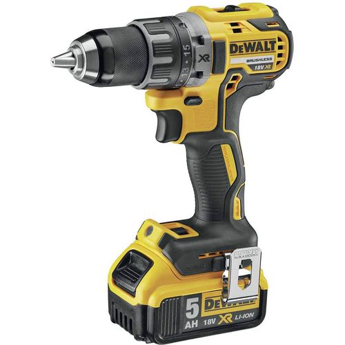 DeWALT Akku-Bohrschrauber-Set DCD791P3A-QW, Akkuschrauber-Set inkl. Akkus und Zubehör - 18V 5 Ah