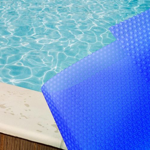 Pool Solarabdeckplane blau rund 350 cm 400 mµ
