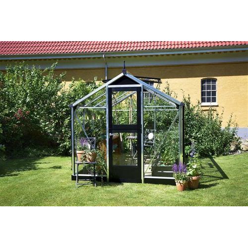 Gewächshaus Juliana Compact 5,0m² Alu silber 3mm Sicherheitsglas