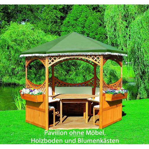Promex Promadino Pavillon Palma 308x308 Gartenpavillon aus Holz Gartenhütte Gartenlaube
