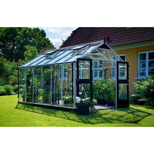 Gewächshaus Juliana Premium 13,0m² Alu silber 10mm Doppelstegplatten