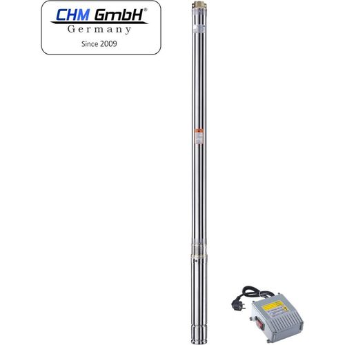 CHM GmbH® Brunnenpumpe 2,5 Zoll 250 Watt 4,3 Bar 2700 L/h sandresistent bis zu 5 %